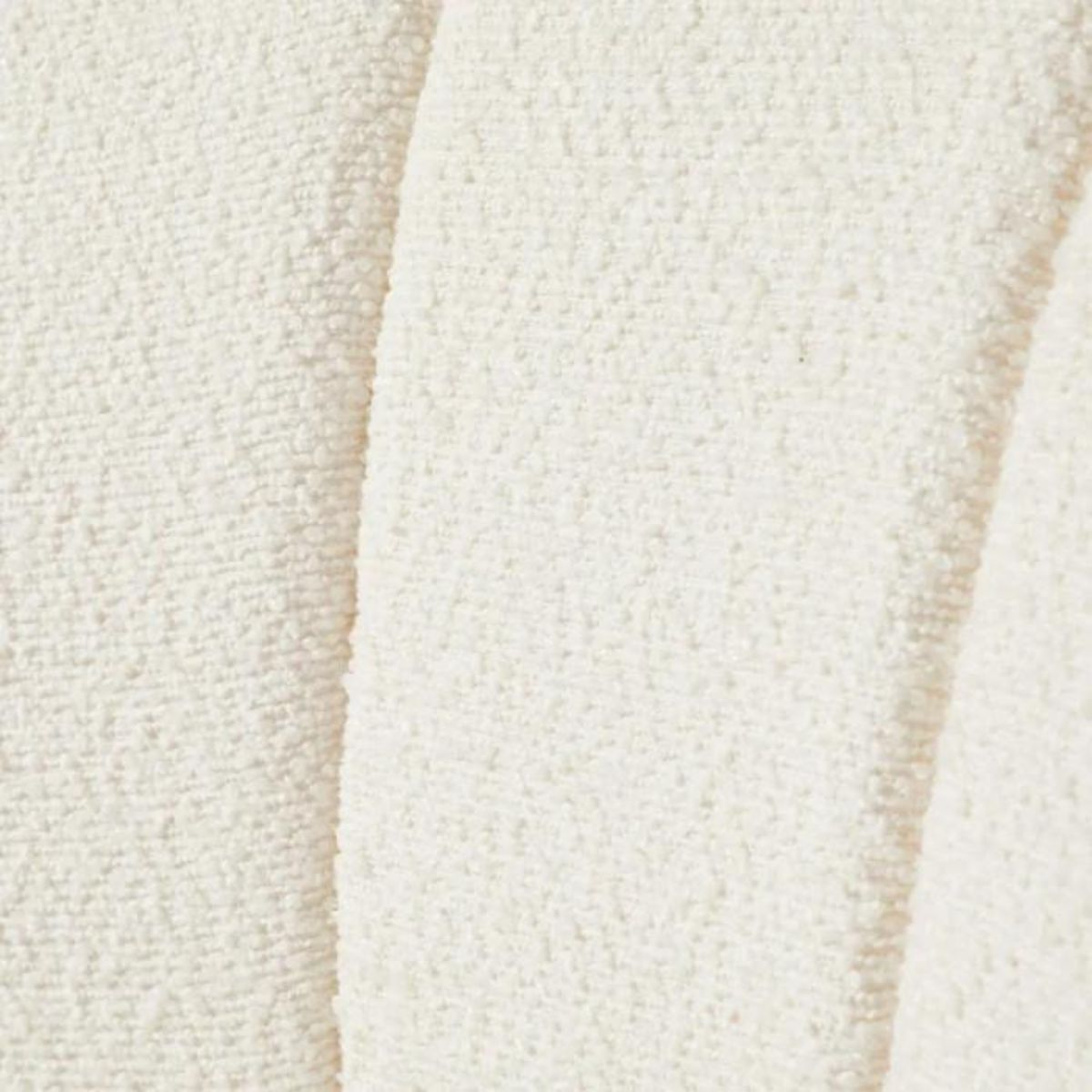 ATMOSPHERA Fauteuil Tissu Bouclette  Naova  78cm Blanc