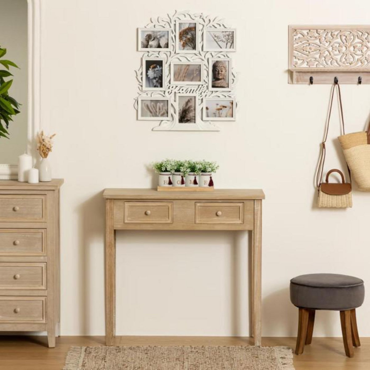 ATMOSPHERA Pêle-Mêle 9 Photos  Arbre  60cm Blanc