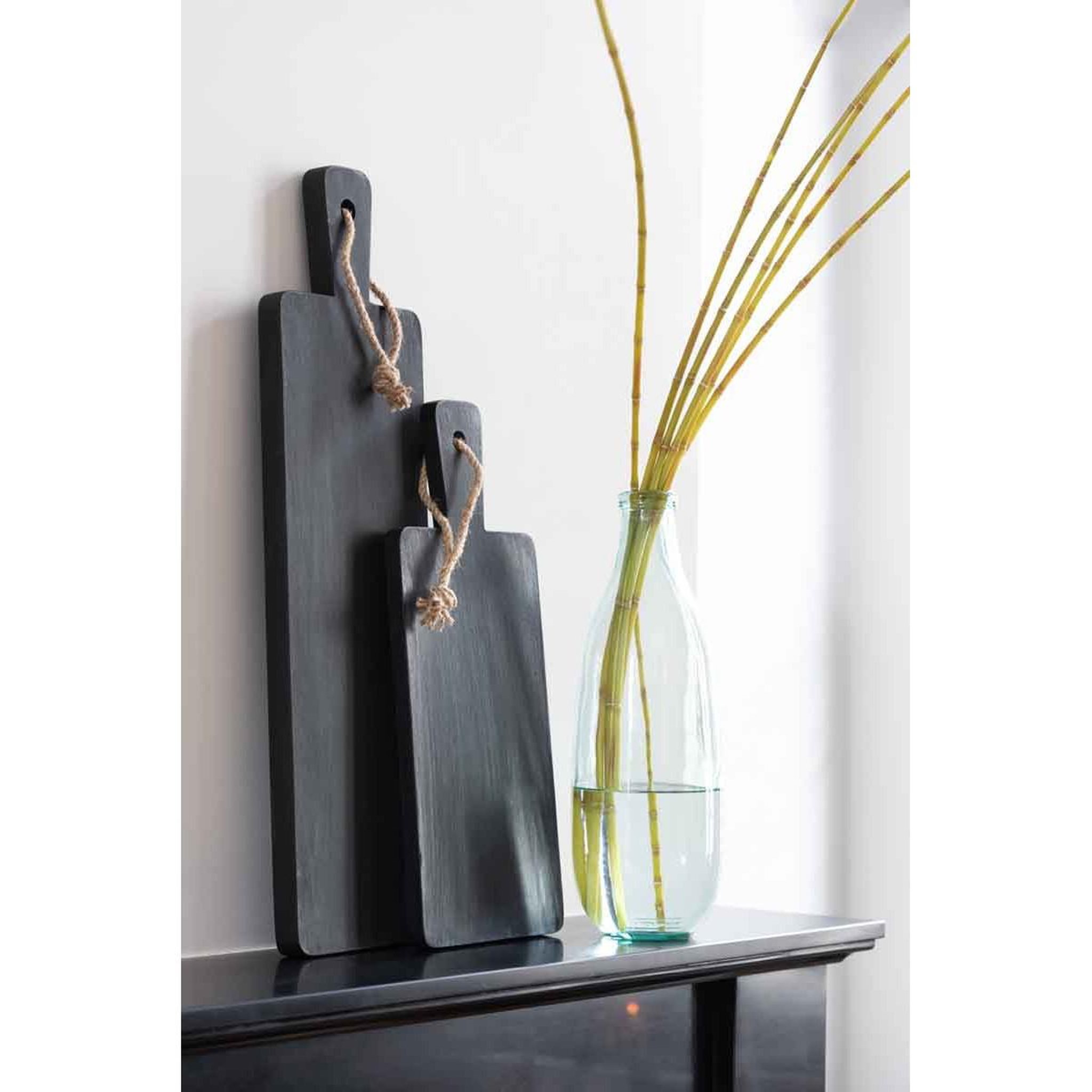 Voir la diapositive 3 : J-LINE Vase design en verre  bouteille  41cm transparent