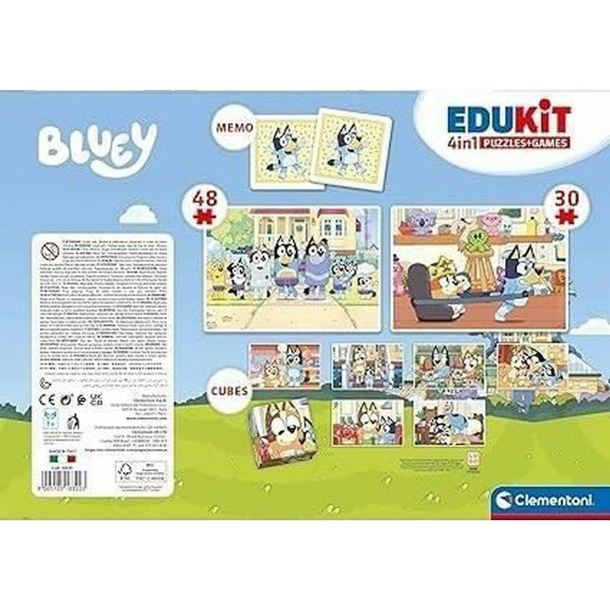 CLEMENTONI Coffret Jeux d'éveil Clementoni Edukit 4 en 1 Bluey