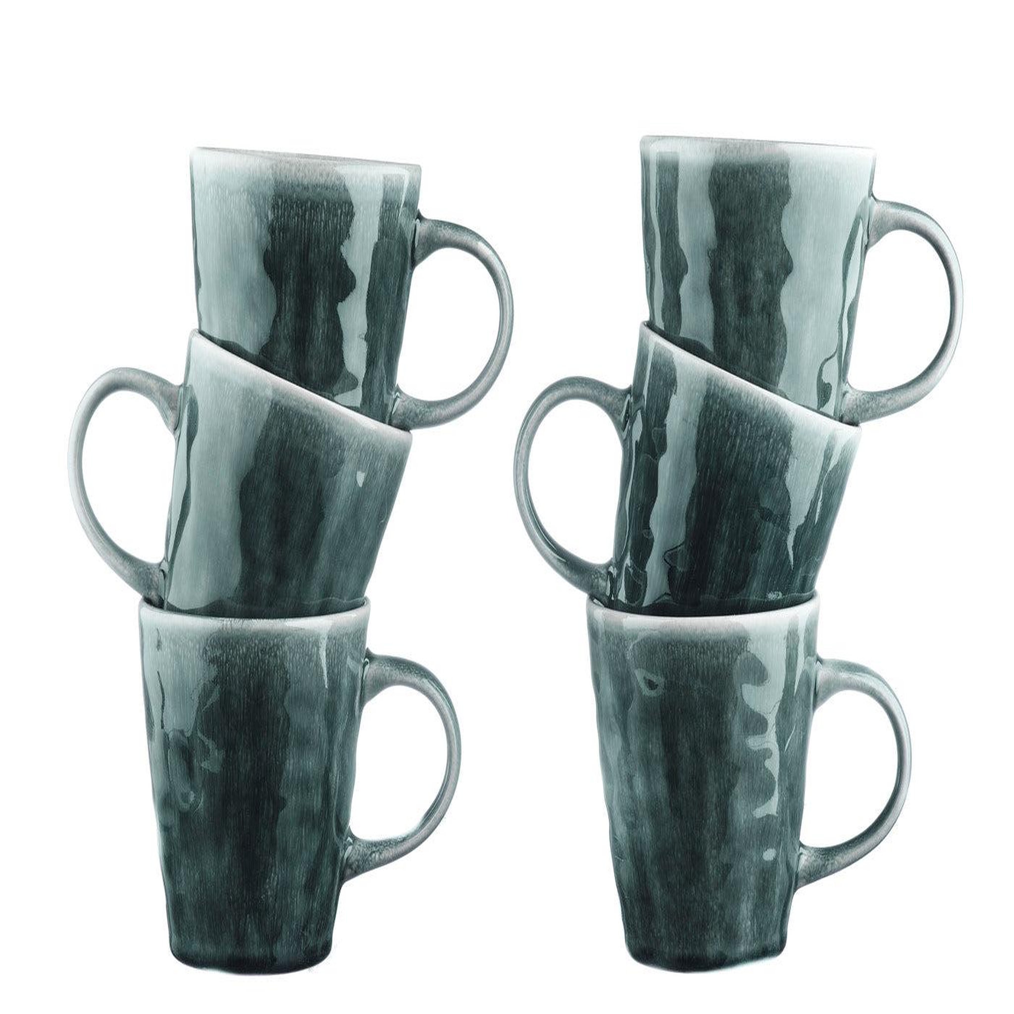 Voir la diapositive 3 : BJORN Mug moon 40cl - 6 pièces - pétrole