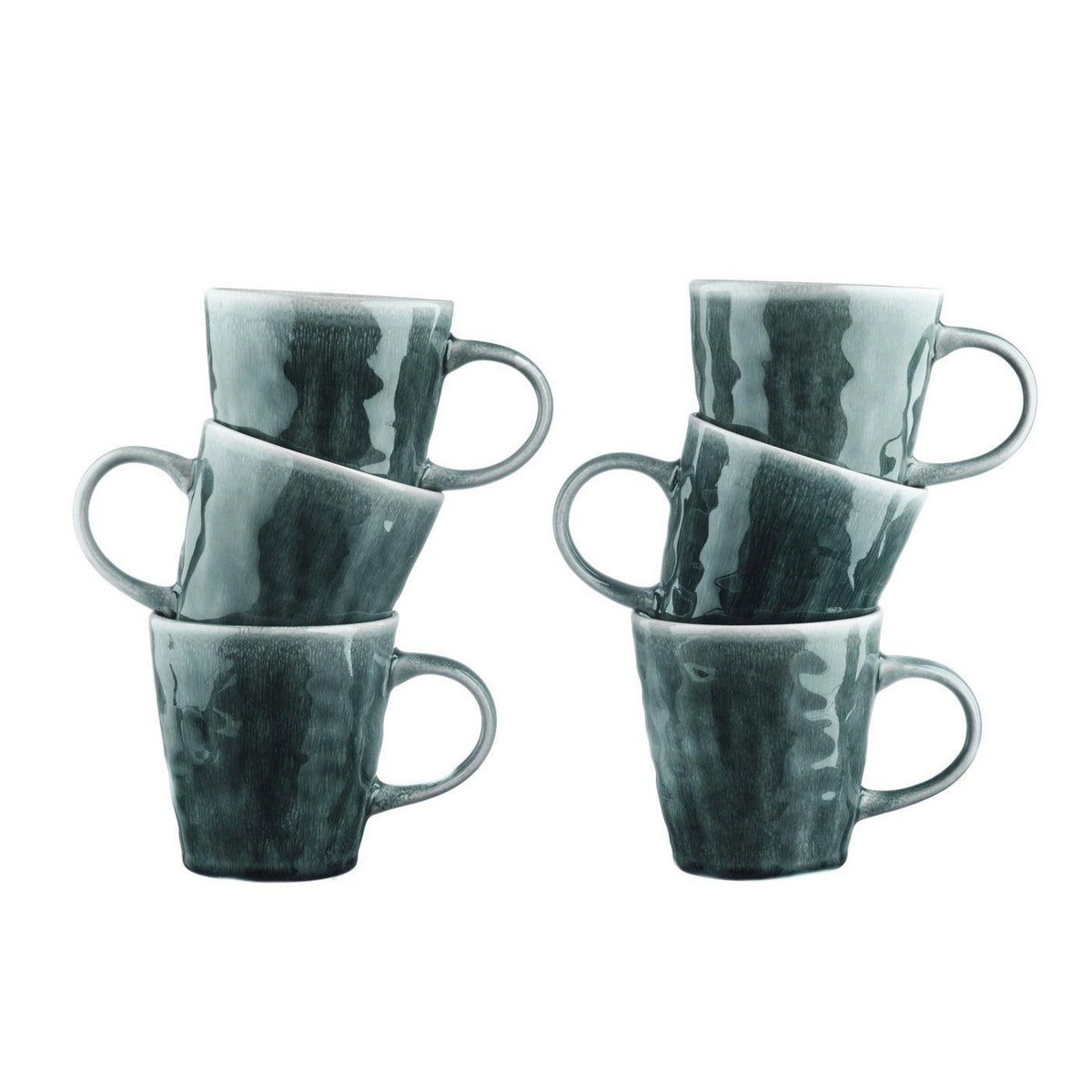 BJORN Mug MOON 40cl - 6 pièces - Pétrole