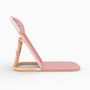 Voir la diapositive 3 : Rendez vous déco Chaise de plage terracotta pliable en tissage synthétique - Favignana
