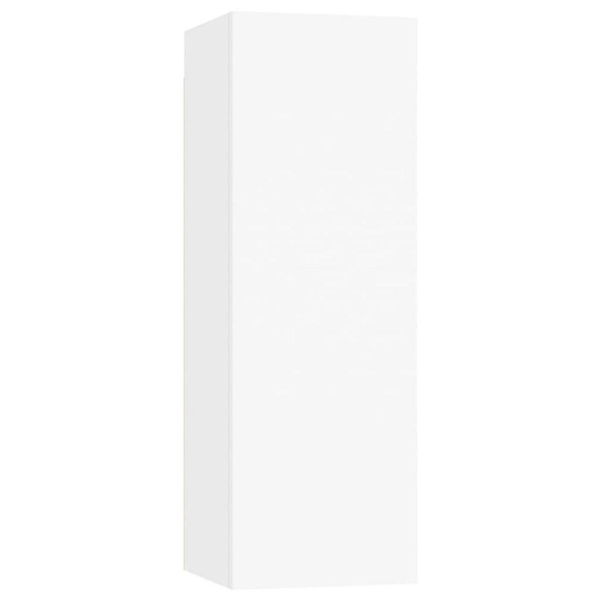 VIDAXL Meubles TV 2 pcs Blanc 30,5x30x90 cm Bois d'ingenierie