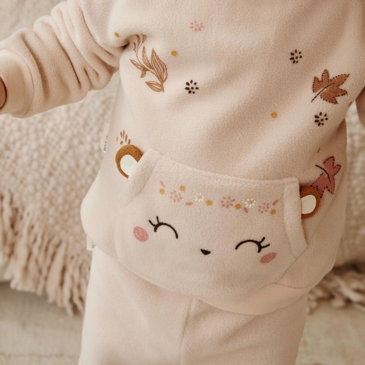 Petit Béguin Pyjama enfant 2 pièces en polaire Chincha