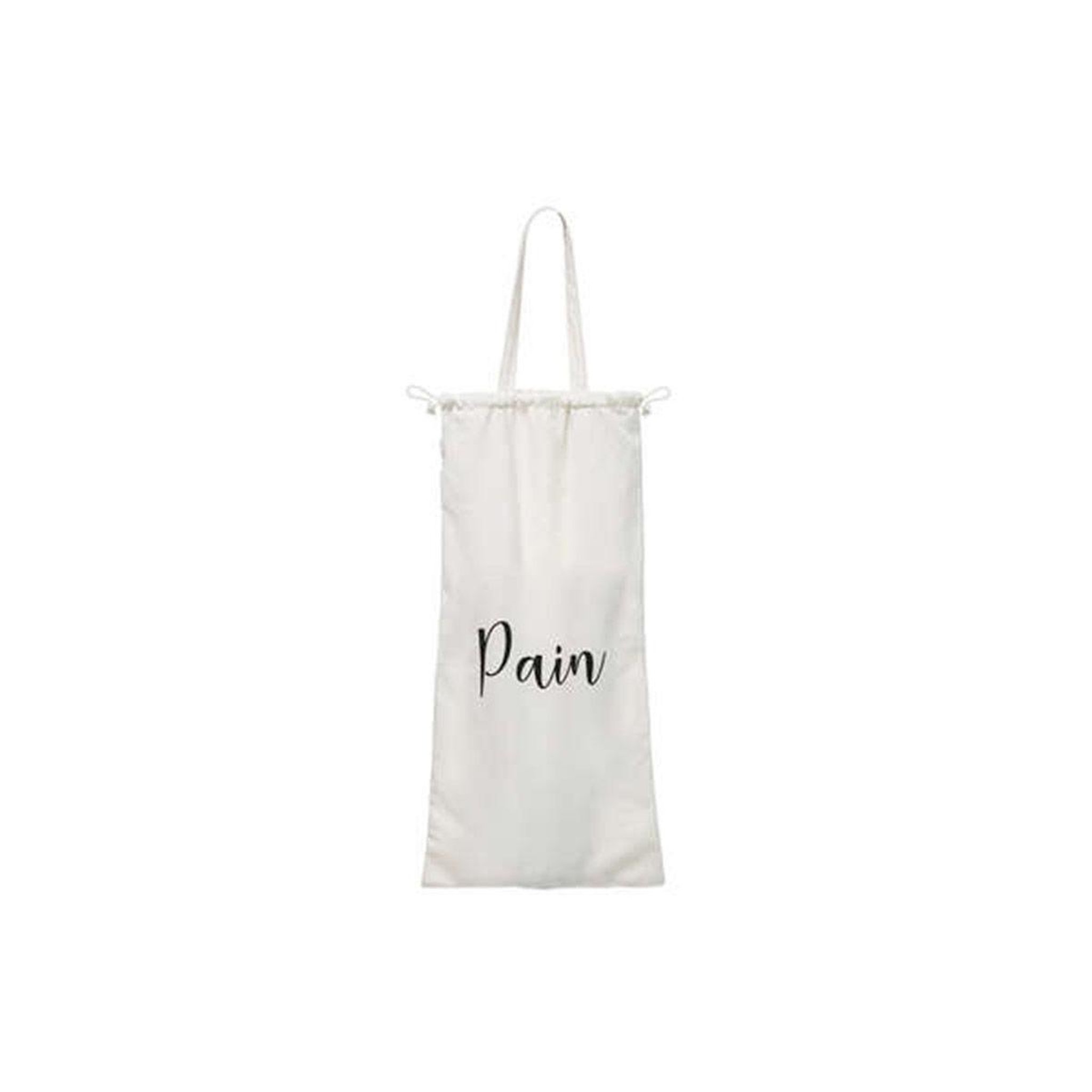 Voir la diapositive 1 : FIVE Sac à Pain en Coton  Bread  52cm Blanc