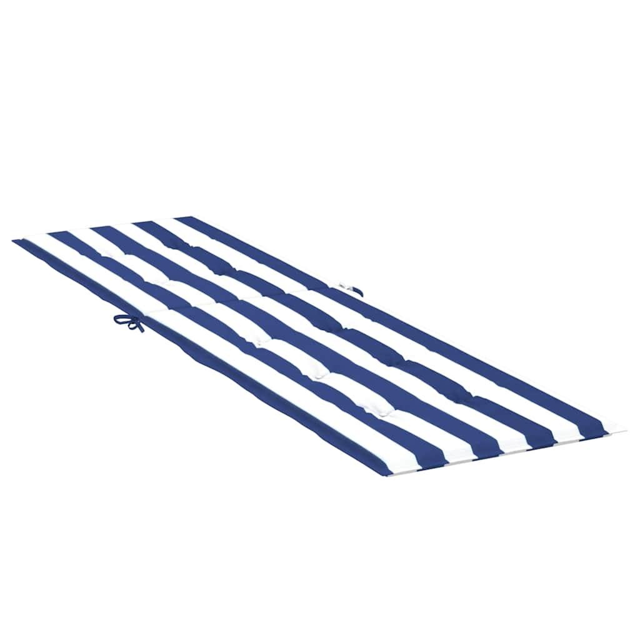Voir la diapositive 4 : VIDAXL Coussin de chaise longue rayures bleues/blanches tissu oxford
