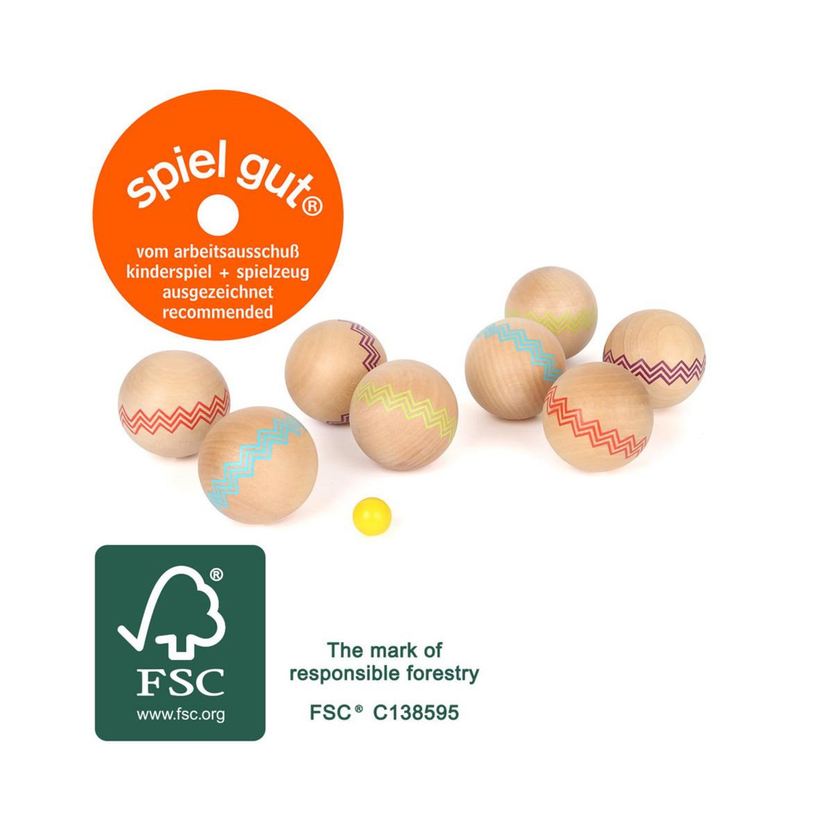 SMALLFOOT Jeu de boules en bois Active