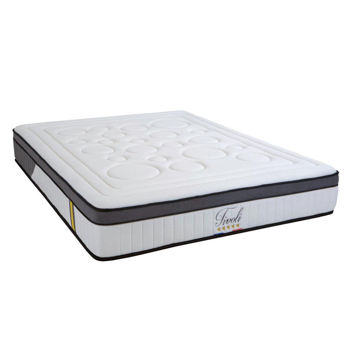 BELLECOUR BELLECOUR LITERIE | Pack TIVOLI | Matelas Mémoire de forme + Sommier Bois + Protège matelas anti punaise