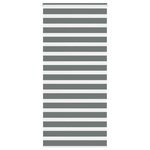 VIDAXL Store zebre gris fonce largeur du tissu 100,9 cm polyester