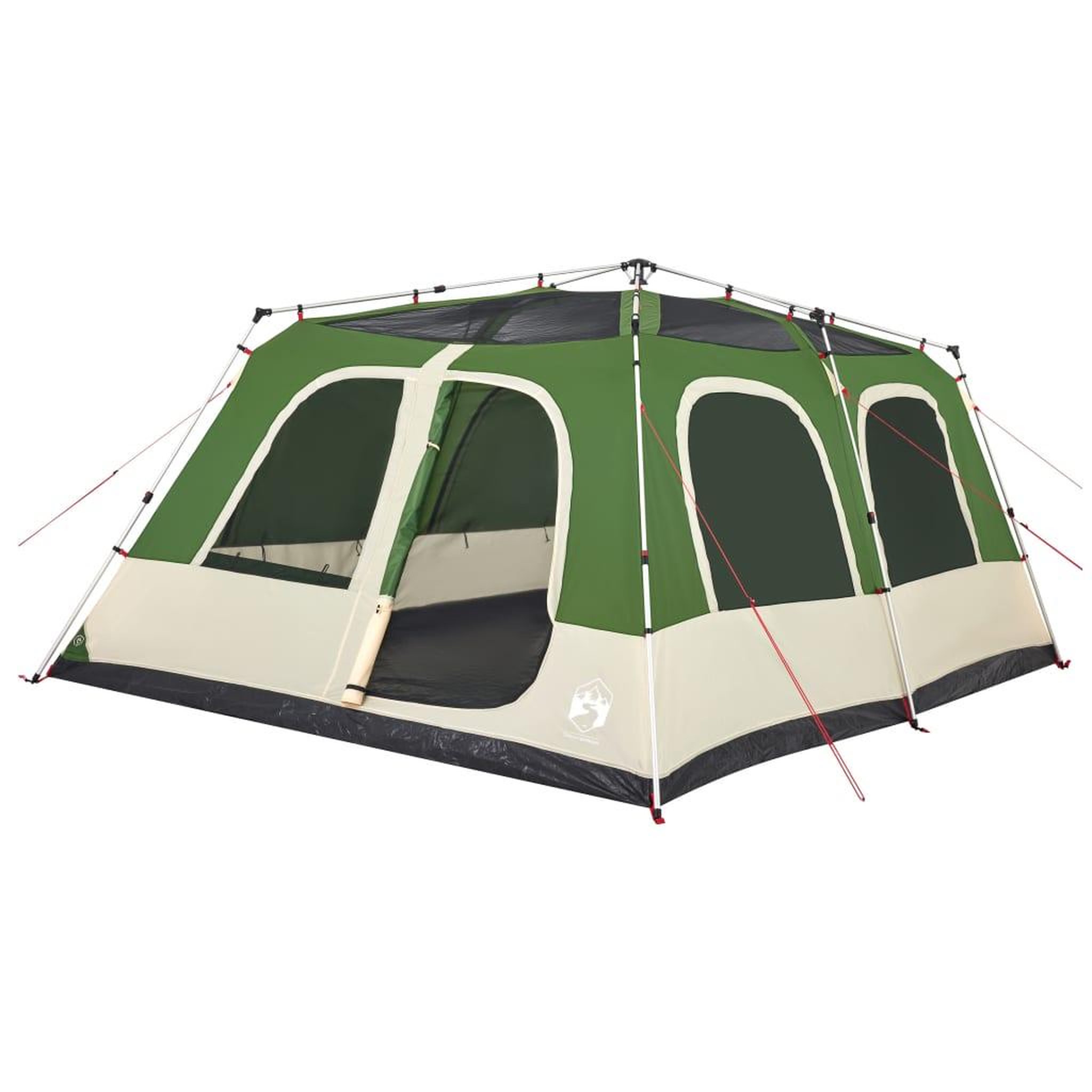 Voir la diapositive 4 : VIDAXL Tente familiale a dome 10 personnes vert liberation rapide