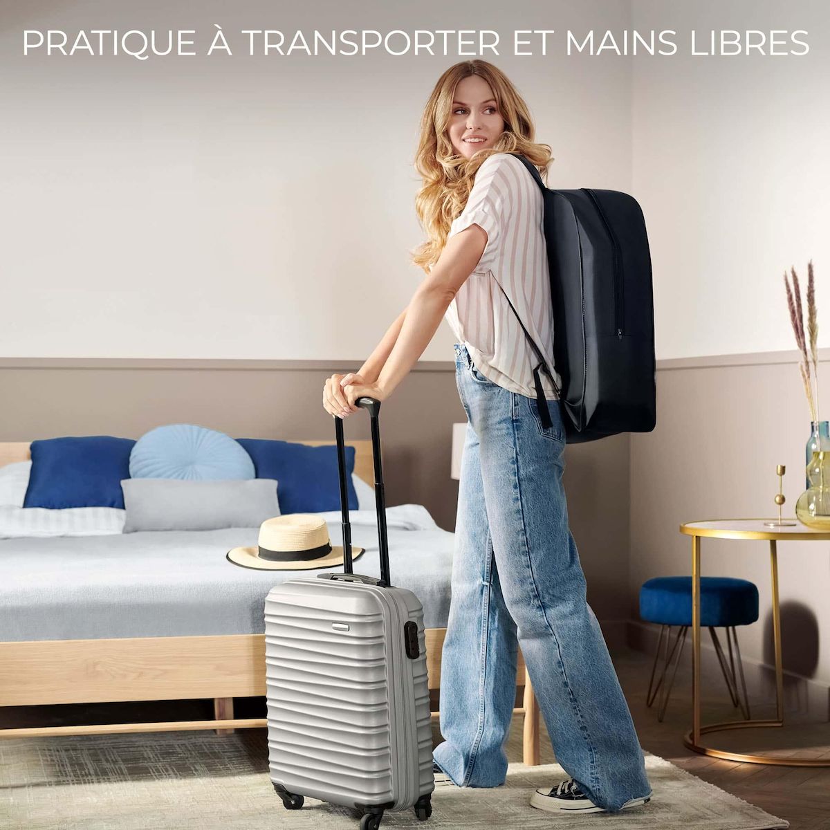 KINDERKRAFT Lit de camping pliant bébé 3 en 1 avec fonction évolutive