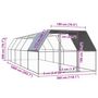 Voir la diapositive 5 : VIDAXL Poulailler d'exterieur 3x10x2 m Acier galvanise