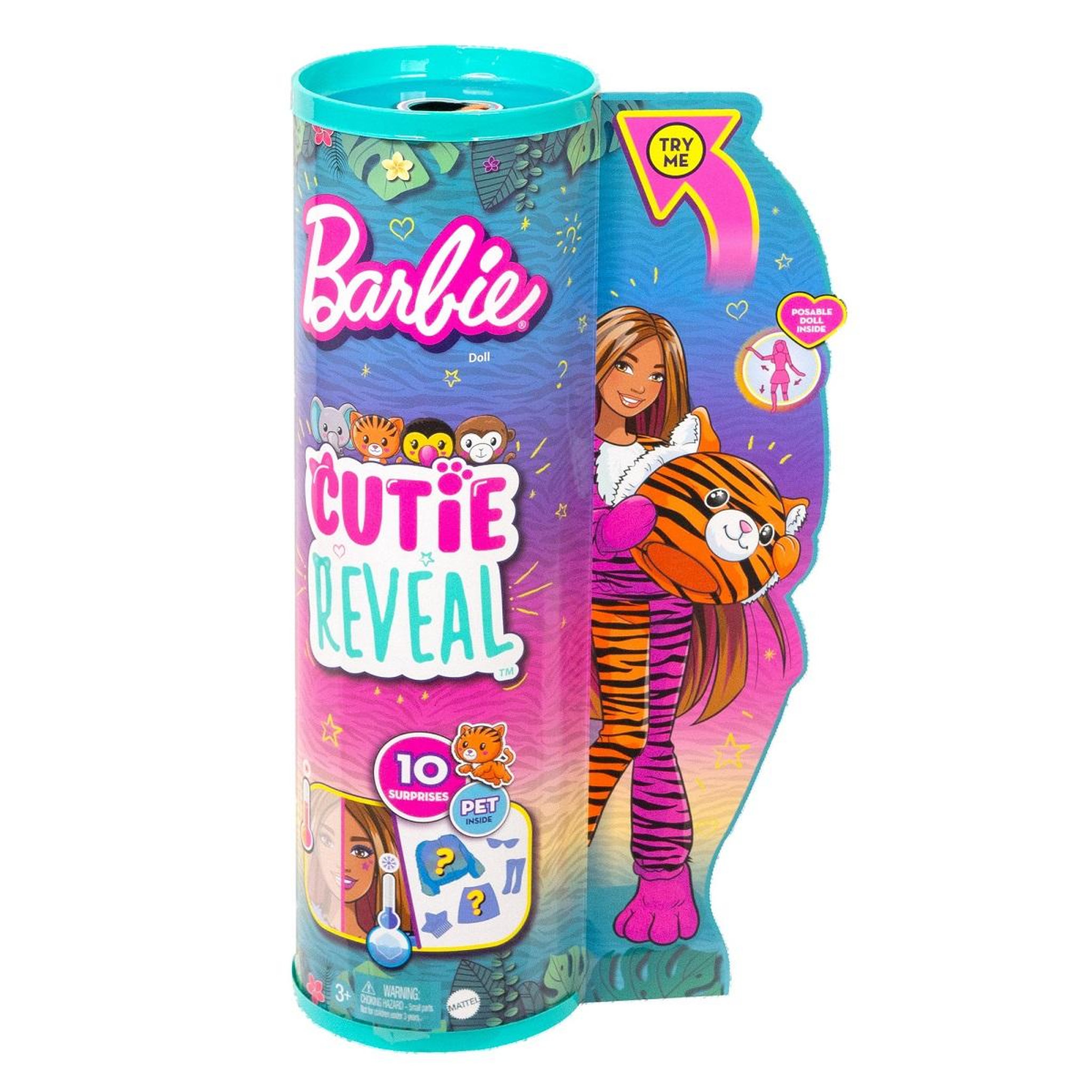 Voir la diapositive 7 : BARBIE Poupée Barbie Cutie Reveal Tigre