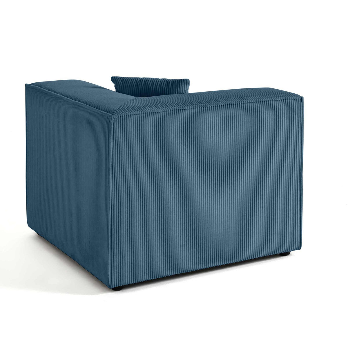 LISA DESIGN Arty - module d'assise d'angle réversible - en velours côtelé