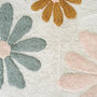 Voir la diapositive 3 : FUTURE HOME Tapis enfant à fleurs en coton tufté 60x90cm