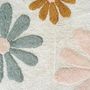 Voir la diapositive 3 : FUTURE HOME Tapis enfant à fleurs en coton tufté 60x90cm