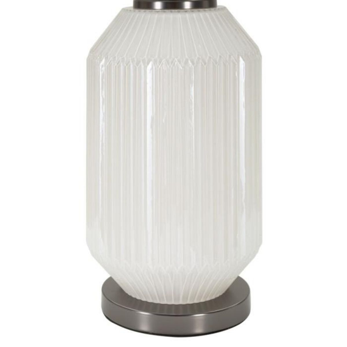 Paris Prix Lampe à Poser en Verre  Brighty  65cm Blanc & Gris