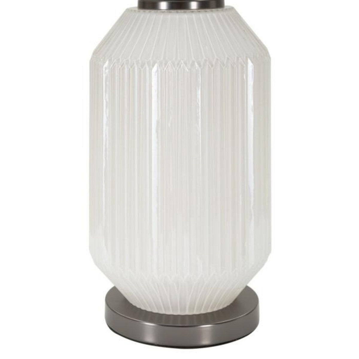 Paris Prix Lampe à Poser en Verre  Brighty  65cm Blanc & Gris