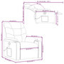 Voir la diapositive 6 : VIDAXL Fauteuil de massage inclinable Noir Tissu