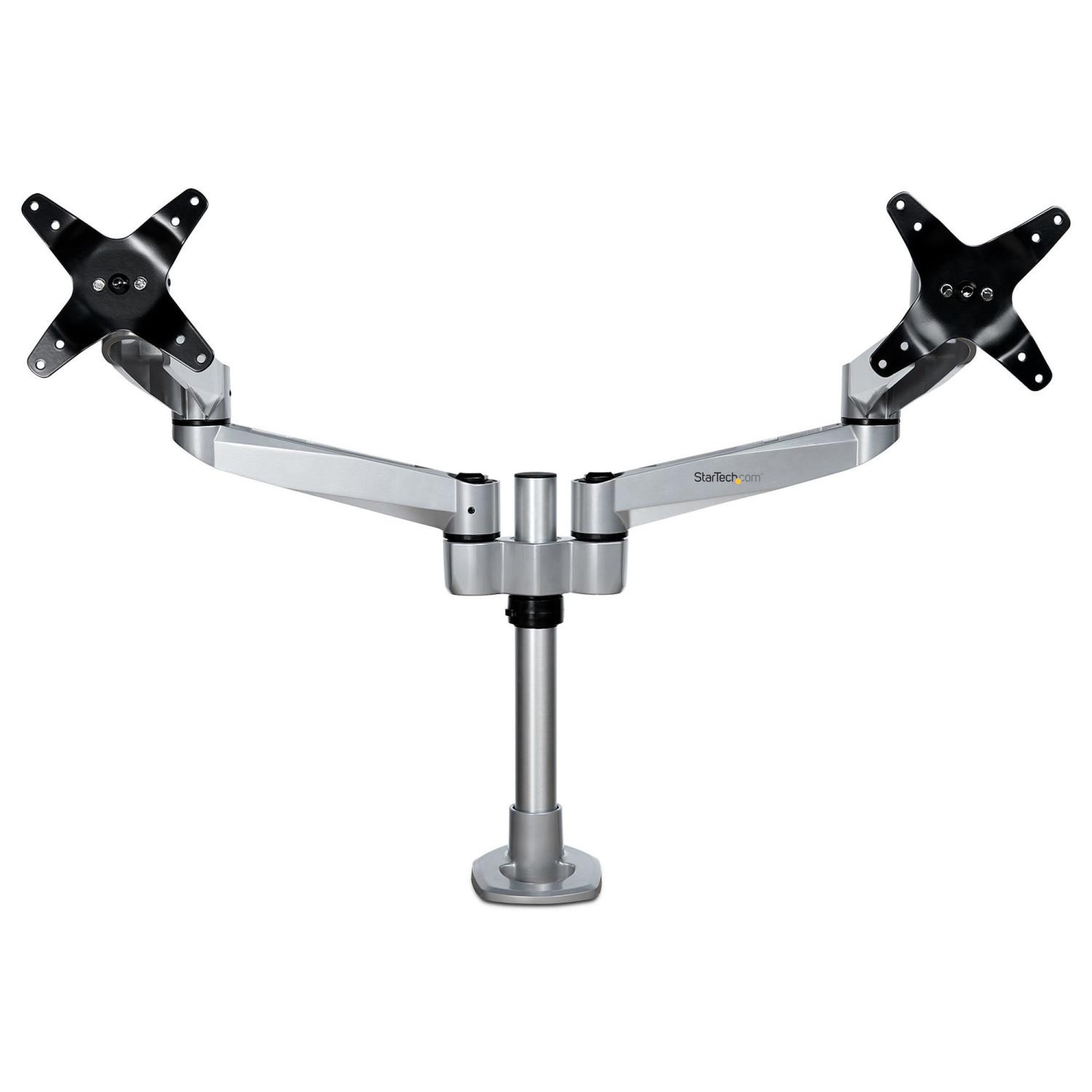 Voir la diapositive 3 : Startech StarTech.com ARMDUALPS support d'écran plat pour bureau 68,6 cm (27 ) Argent