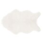 Voir la diapositive 1 : Atmosphera Kids Tapis imitiation fourrure enfant Douceur - L. 60 x l. 90 cm - Blanc