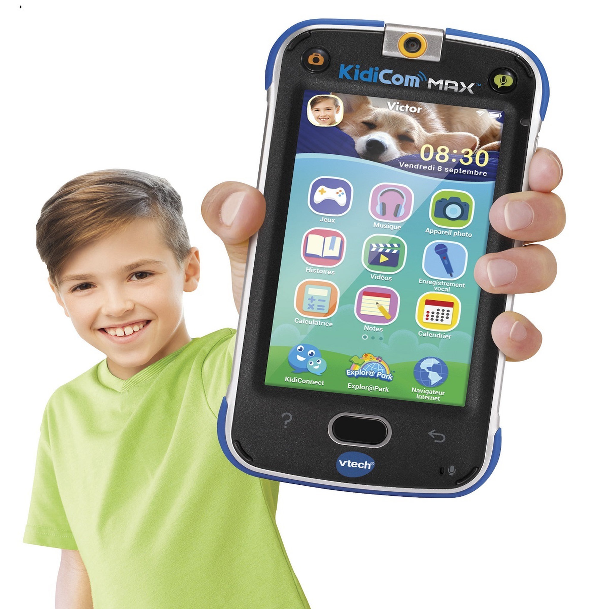 Voir la diapositive 2 : VTECH Téléphone Portable enfant - KidiCom Max Bleu