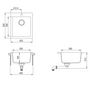 Voir la diapositive 6 : VIDAXL Evier de cuisine Granite Blanc creme