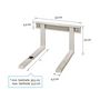 Voir la diapositive 2 : XAVAX Support mural micro-ondes 30KG Blanc