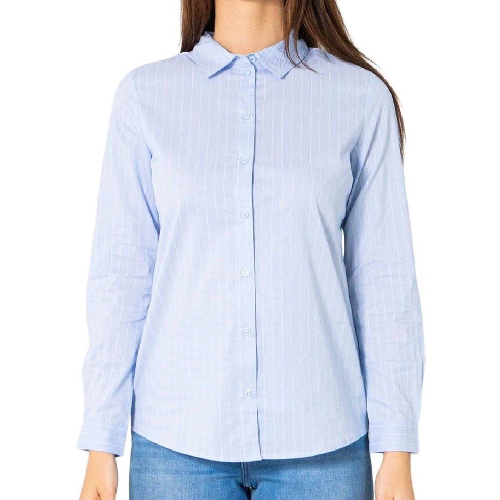 JACQUELINE DE YONG Chemise Bleue à rayures Femme JDY Mio. Coloris disponibles : Bleu