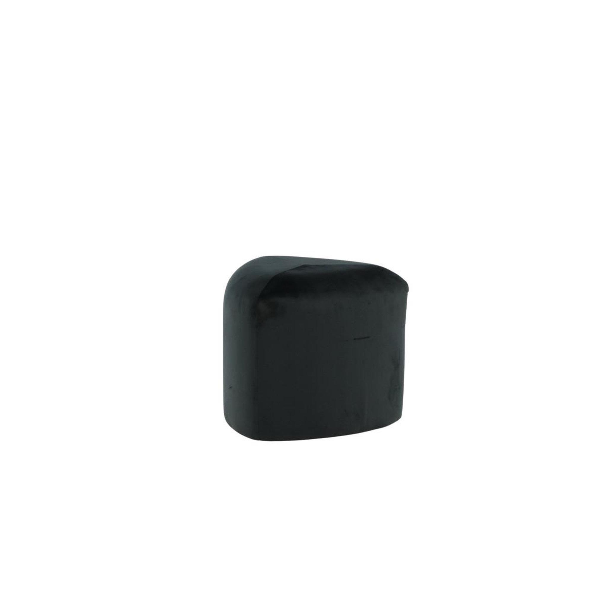 Voir la diapositive 2 : Paris Prix Pouf en velours  peg  46cm noir