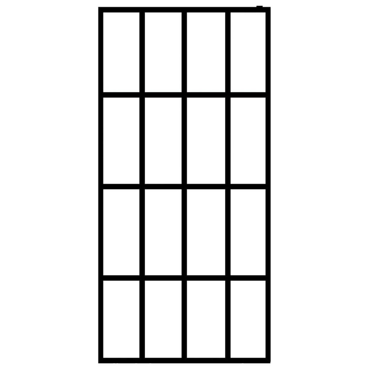 VIDAXL Ecran de douche Verre trempe transparent 118x190 cm