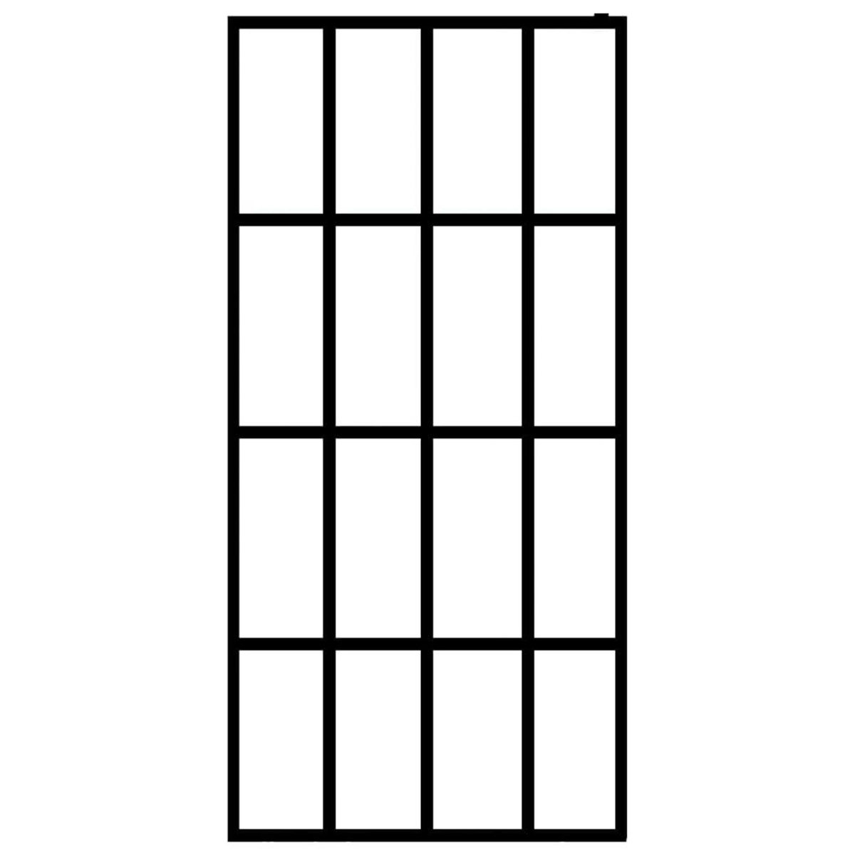 VIDAXL Ecran de douche Verre trempe transparent 118x190 cm