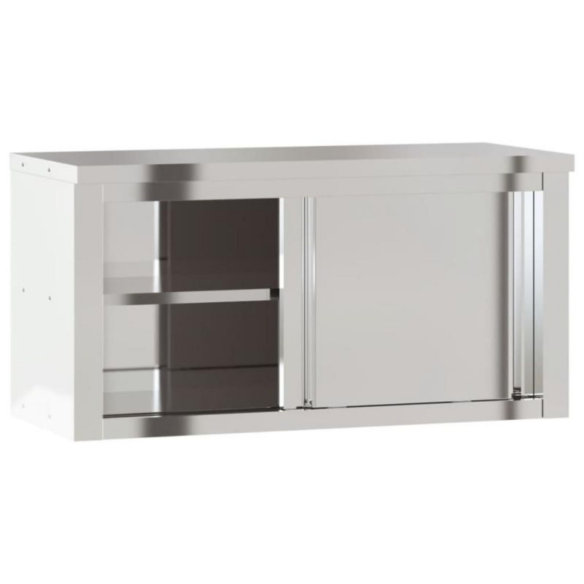 VIDAXL Armoire murale de cuisine avec portes coulissantes inox