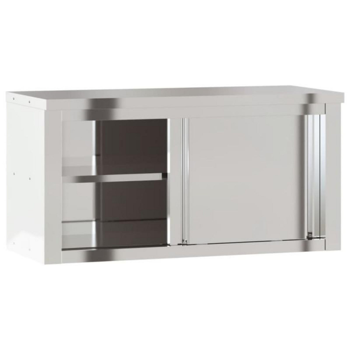 VIDAXL Armoire murale de cuisine avec portes coulissantes inox