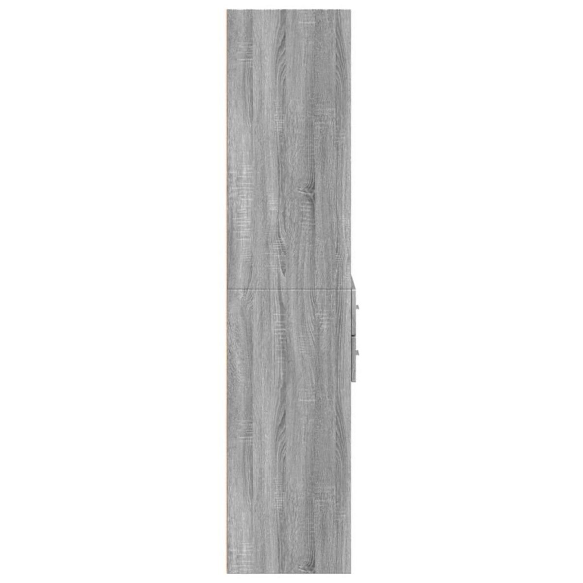 VIDAXL Buffet haut sonoma gris 70x42,5x185 cm bois d'ingenierie
