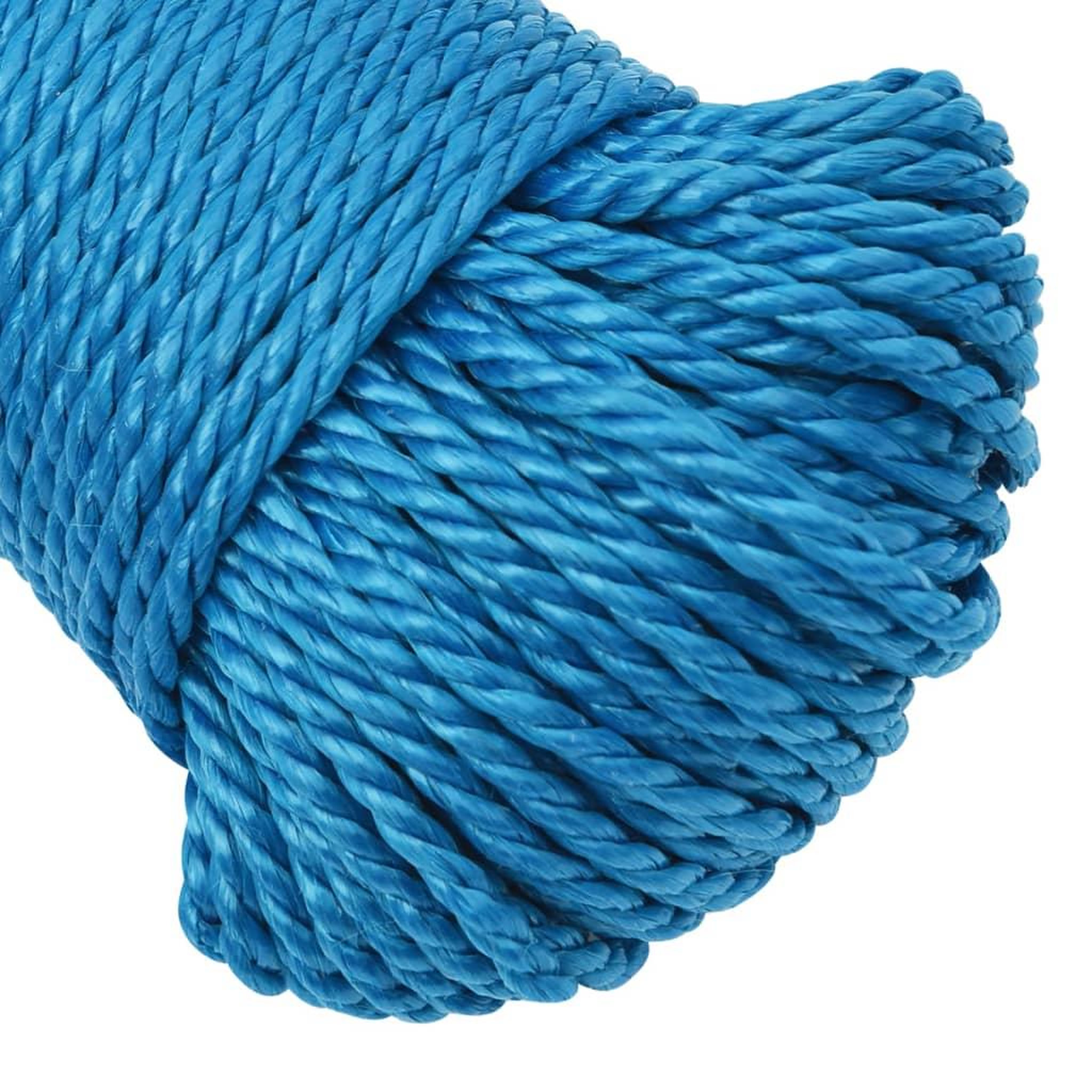 Voir la diapositive 4 : VIDAXL Corde de travail Bleu 6 mm 250 m Polypropylene