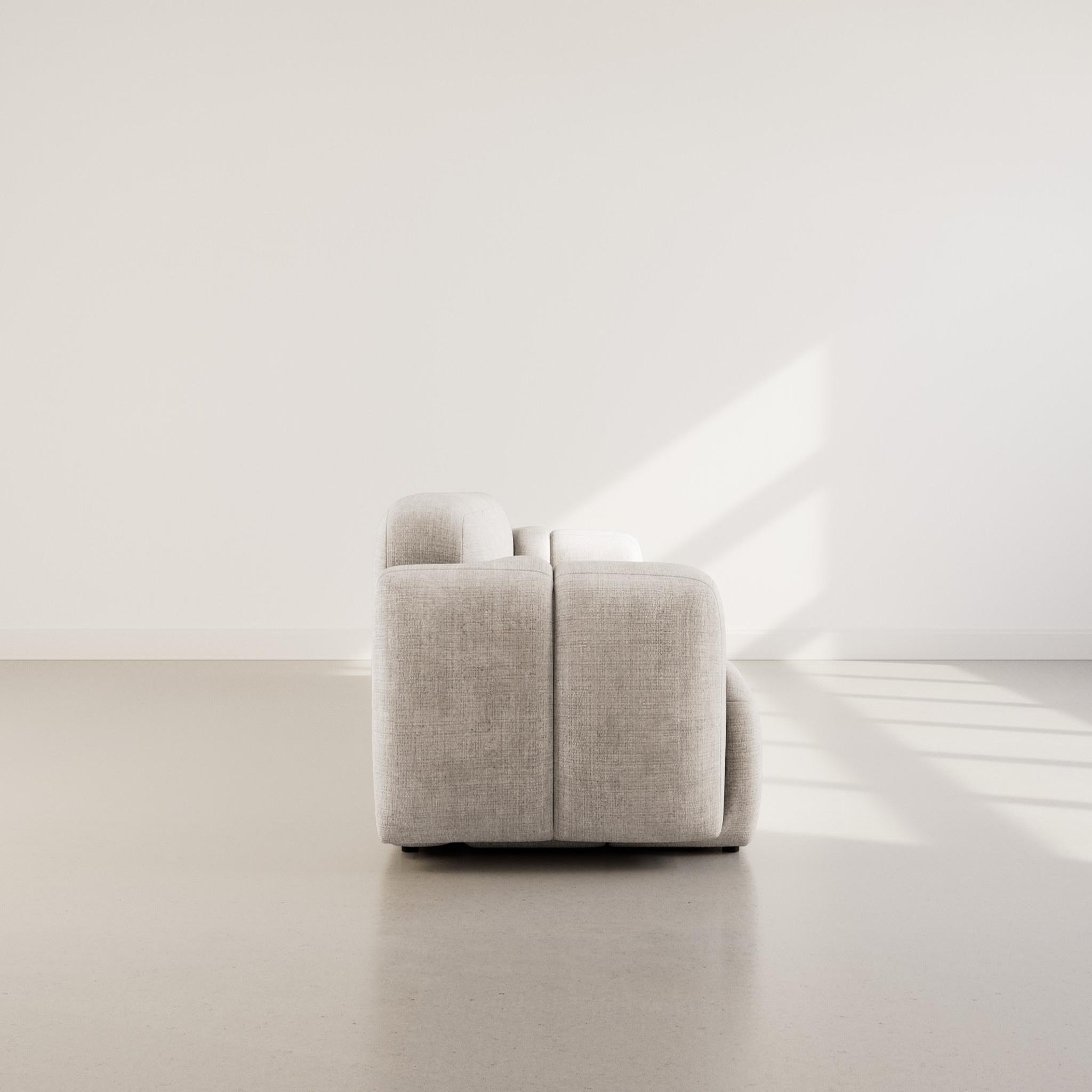 Voir la diapositive 6 : LISA DESIGN Grace - canapé modulable 3 places en velours texturé