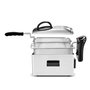 Voir la diapositive 2 : KITCHENCOOK Kitchencook - Friteuse 3l Inox Semi Pro - 2100w - Couvercle Avec Fenêtre - Rangement Compact - Pieds Antidérapants