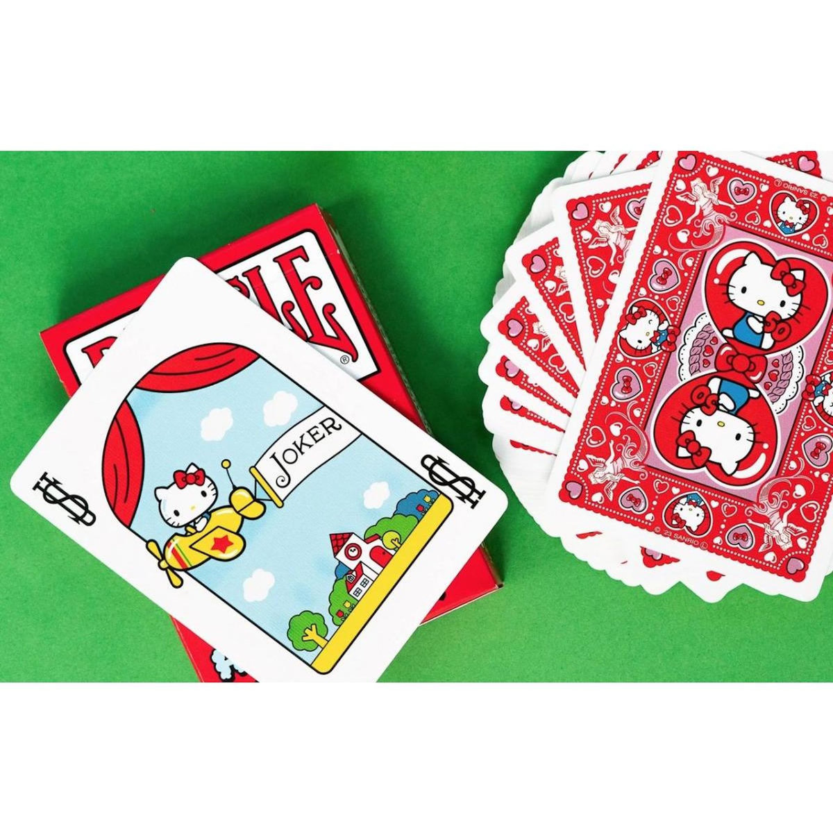 Cartamundi Jeu de54 cartes Bicycle Hello Kitty