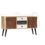 Voir la diapositive 6 : VIDAXL Buffet 118x30x62 cm Bois de manguier massif