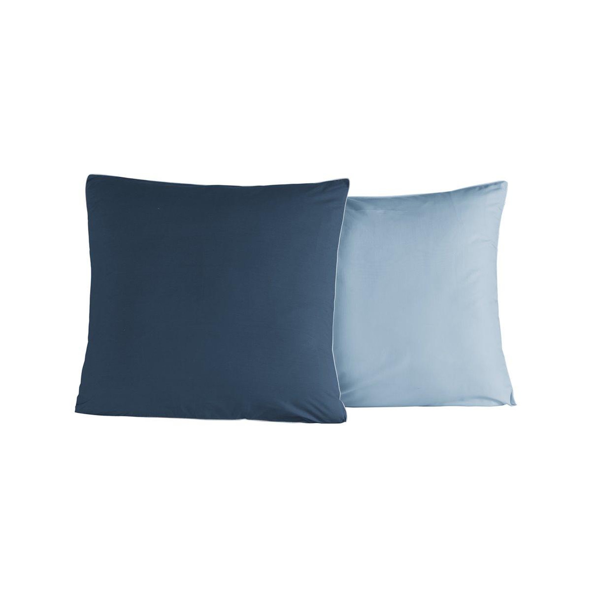 Voir la diapositive 1 : Sensei Maison Lot de 2 taies d'oreiller bicolores en percale coton DOZMARY