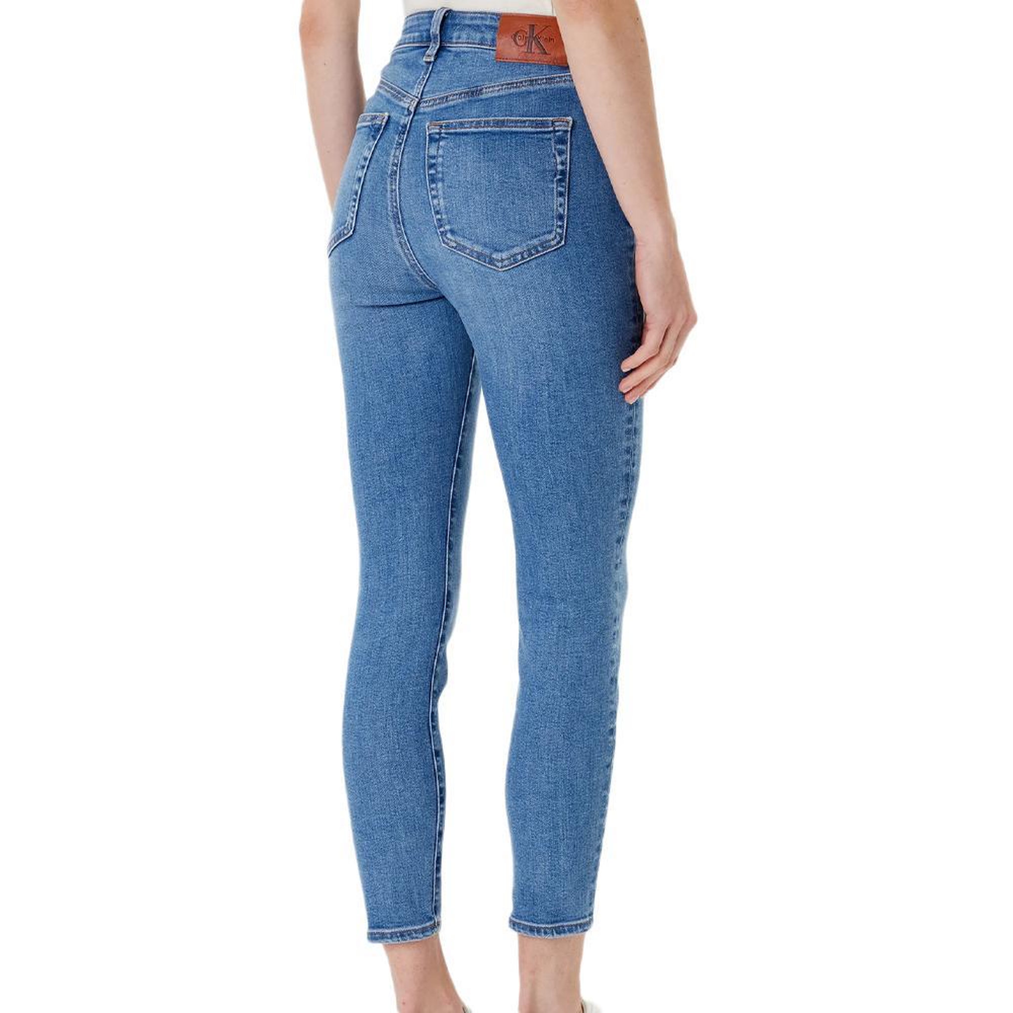 Voir la diapositive 2 : CALVIN KLEIN JEANS Jean Skinny Bleu Femme Calvin Klein Jeans High Risee