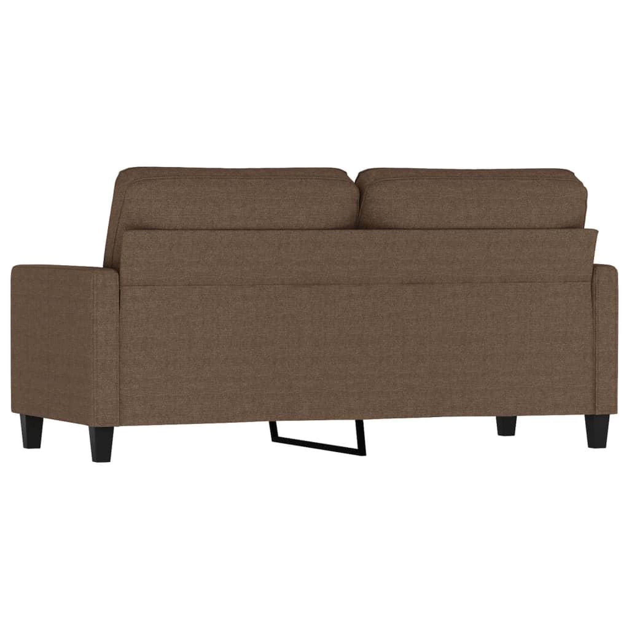 Voir la diapositive 5 : VIDAXL Canape a 2 places Marron 140 cm Tissu