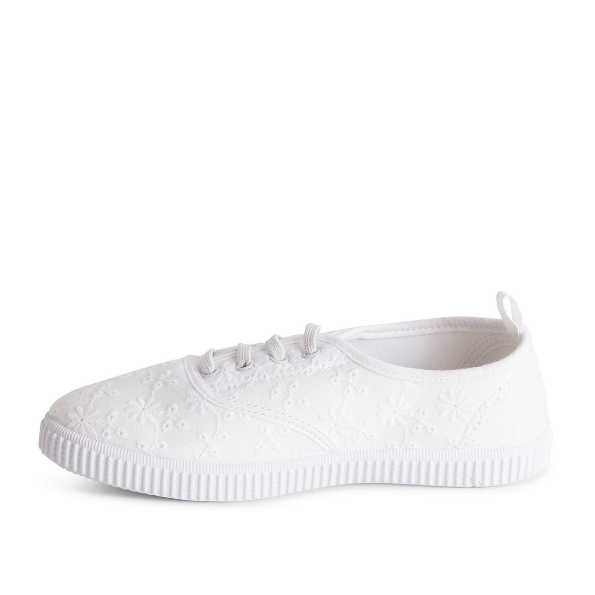 INEXTENSO Chaussure en toile à motif blanche fille 