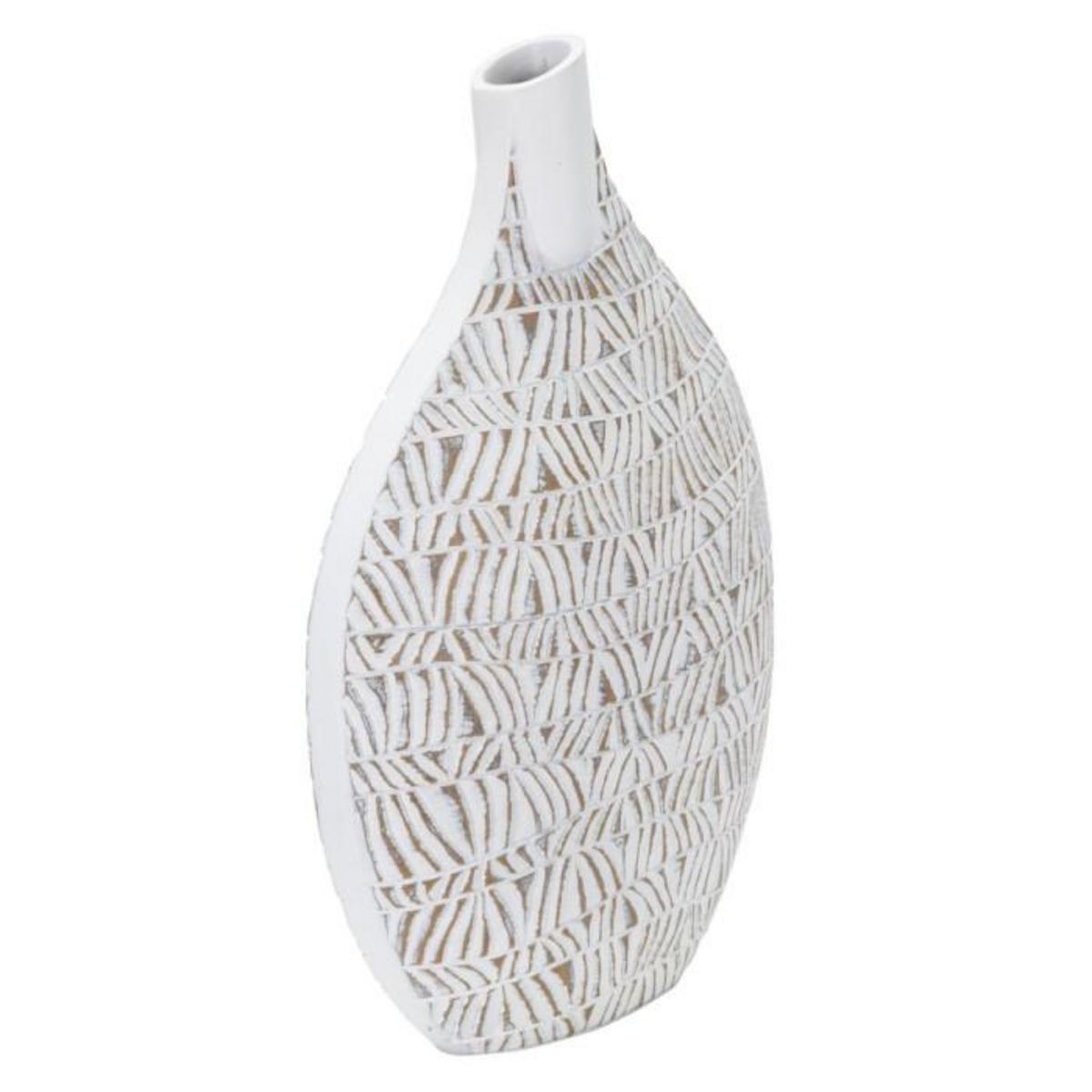 Paris Prix Vase Déco Abstrait  Nairobi  46cm Blanc