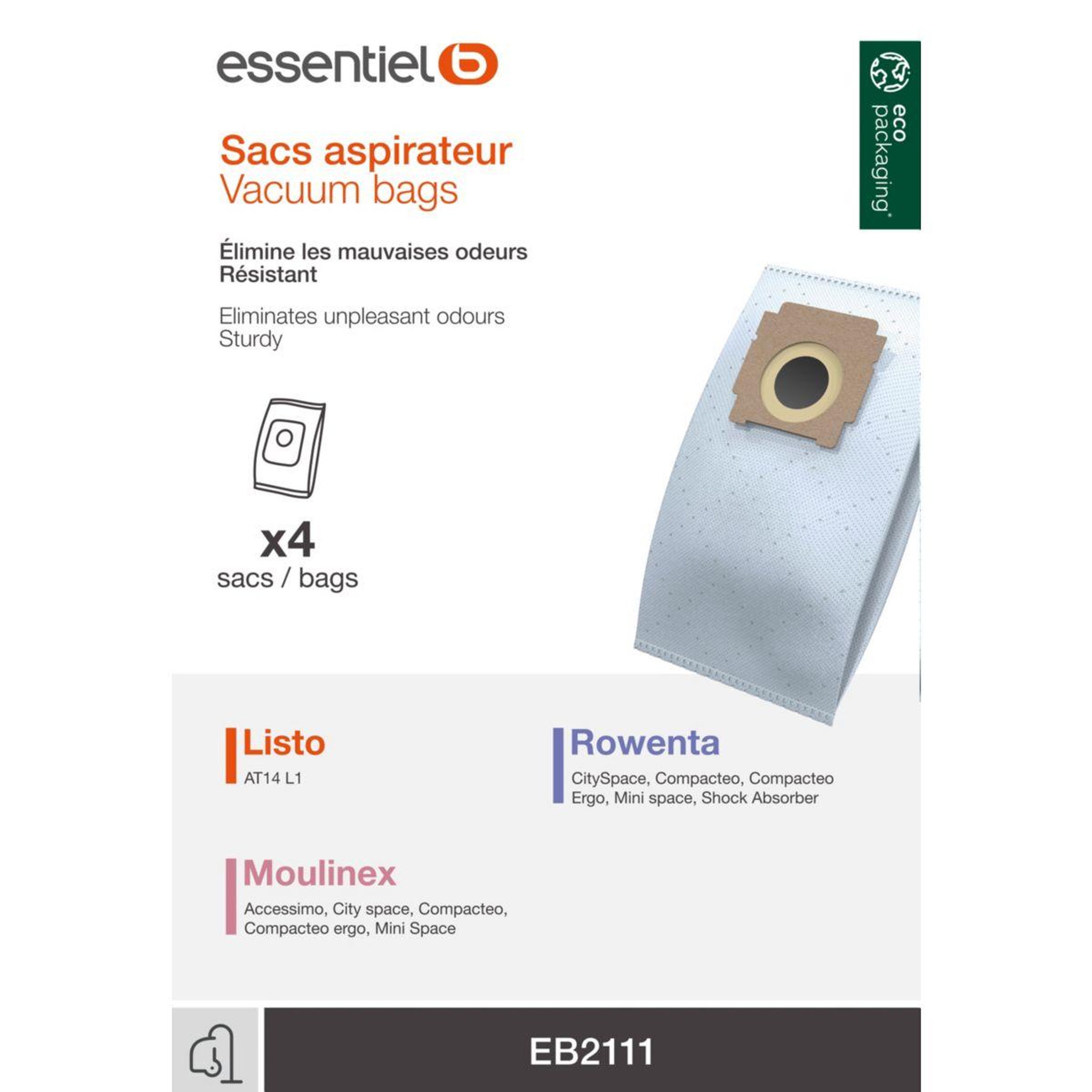 ESSENTIEL B Sac aspirateur eb2111
