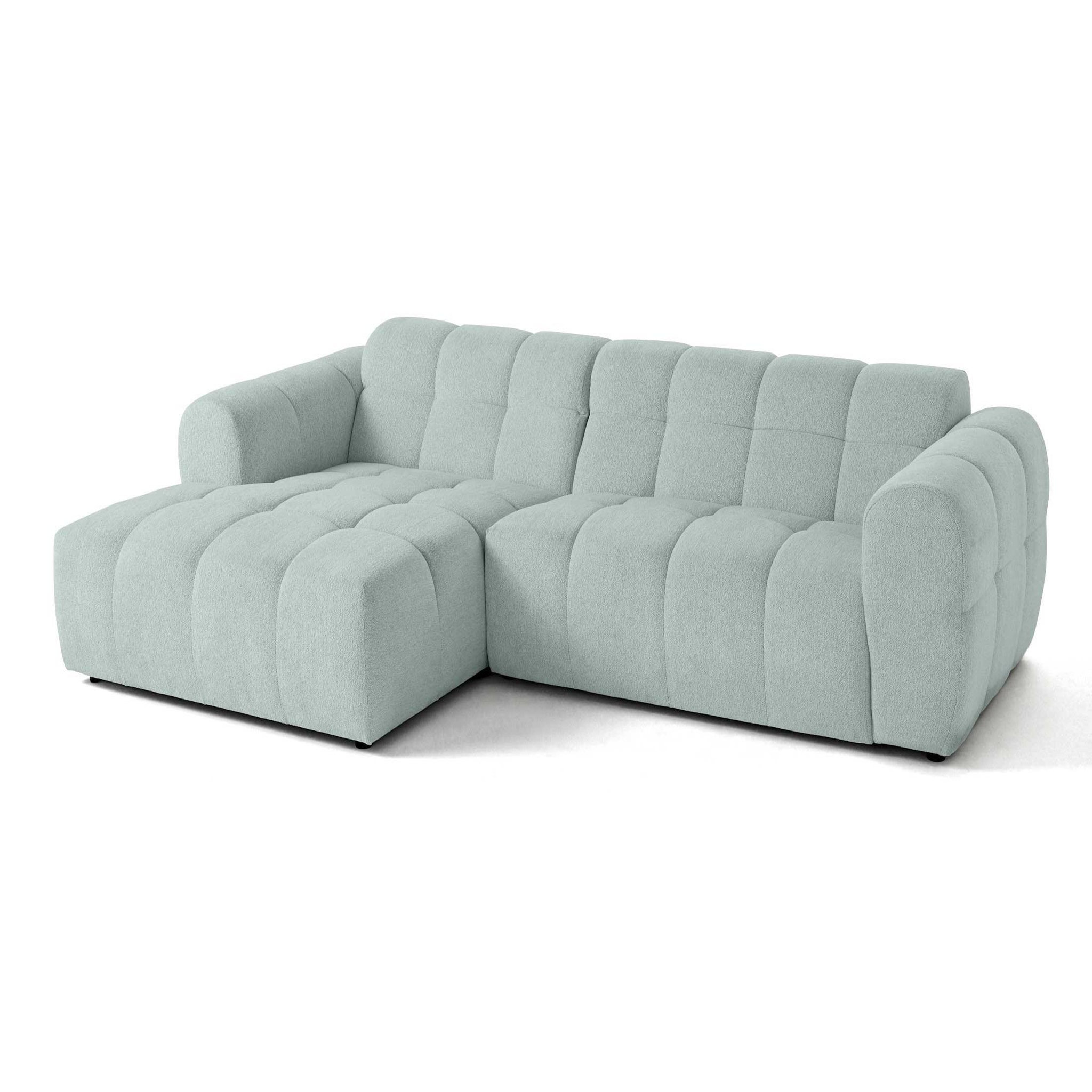 Voir la diapositive 4 : LISA DESIGN Ray - canapé d'angle gauche - 4 places - en tissu texturé
