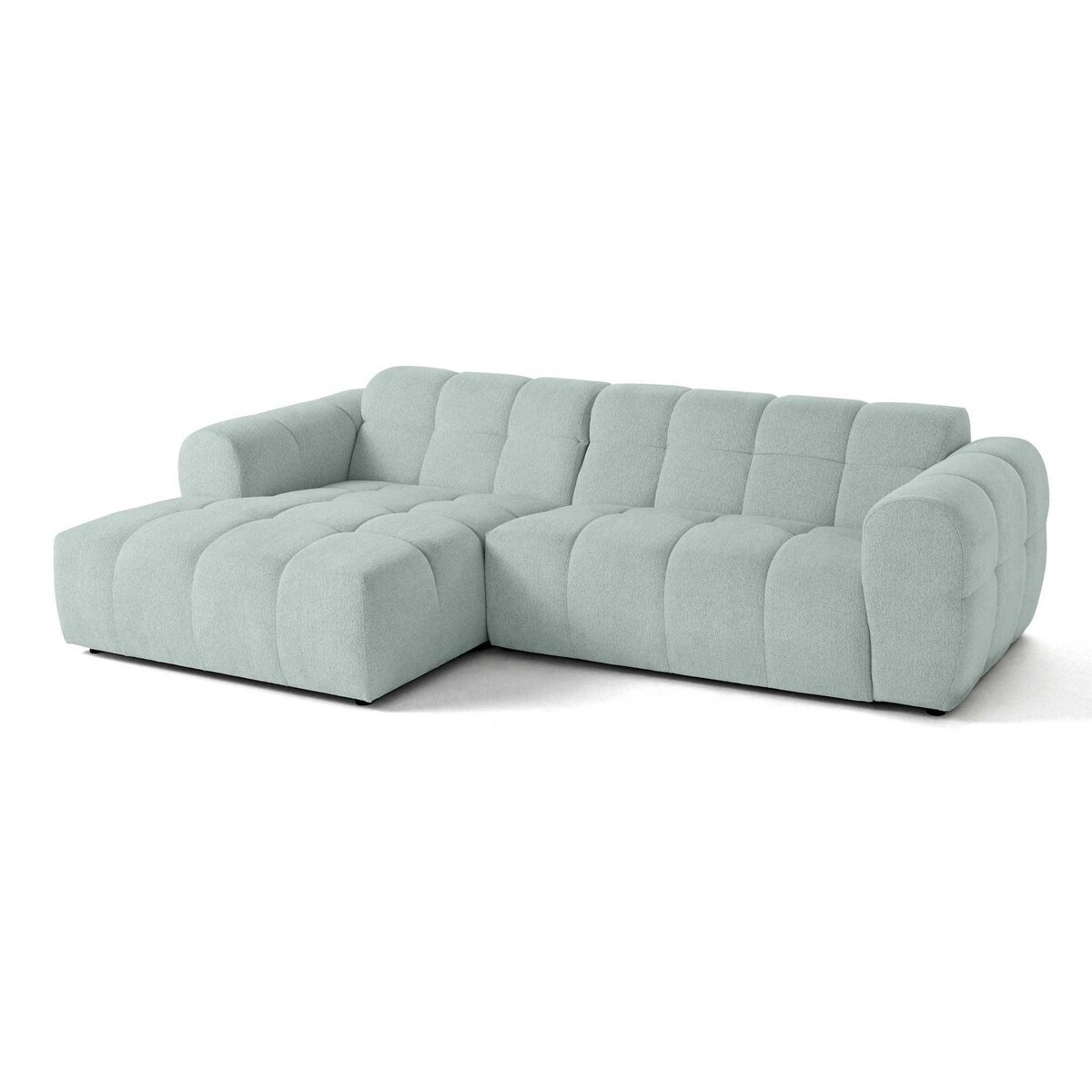 LISA DESIGN Ray - canapé d'angle gauche - 4 places - en tissu texturé