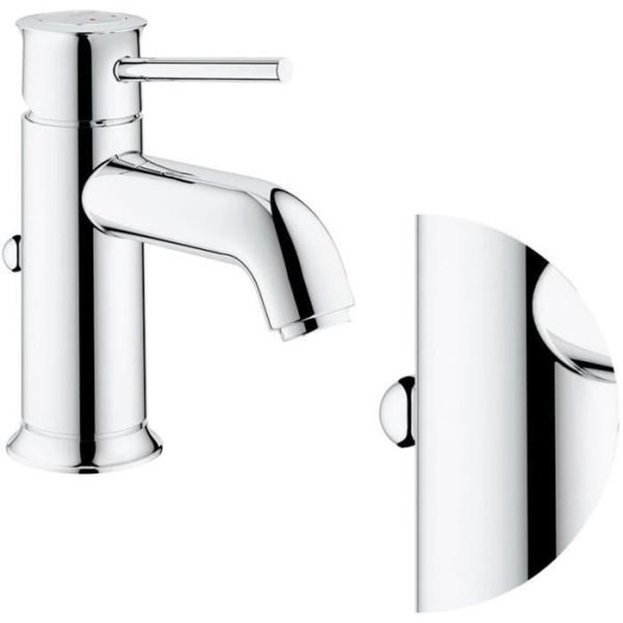 Voir la diapositive 4 : Grohe Mitigeur lavabo grohe start classic - tirette de vidage - économie d'eau - garantie 5 ans
